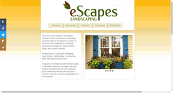 Desktop Screenshot of escapeslandscaping.com